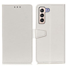 Coque Portefeuille Livre Cuir Etui Clapet A06D pour Samsung Galaxy S21 5G Blanc