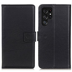 Coque Portefeuille Livre Cuir Etui Clapet A06D pour Samsung Galaxy S21 Ultra 5G Noir