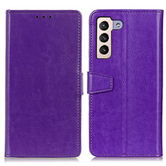 Coque Portefeuille Livre Cuir Etui Clapet A06D pour Samsung Galaxy S22 Plus 5G Violet