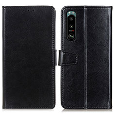 Coque Portefeuille Livre Cuir Etui Clapet A06D pour Sony Xperia 5 III Noir