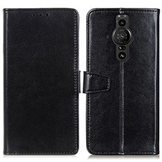 Coque Portefeuille Livre Cuir Etui Clapet A06D pour Sony Xperia PRO-I Noir