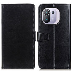 Coque Portefeuille Livre Cuir Etui Clapet A06D pour Xiaomi Mi 11 Pro 5G Noir