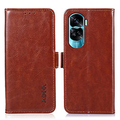 Coque Portefeuille Livre Cuir Etui Clapet A07D pour Huawei Honor 90 Lite 5G Marron