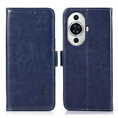 Coque Portefeuille Livre Cuir Etui Clapet A07D pour Huawei Nova 11 Pro Bleu