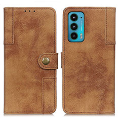 Coque Portefeuille Livre Cuir Etui Clapet A07D pour Motorola Moto Edge 20 5G Marron