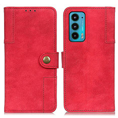 Coque Portefeuille Livre Cuir Etui Clapet A07D pour Motorola Moto Edge 20 5G Rouge