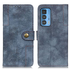 Coque Portefeuille Livre Cuir Etui Clapet A07D pour Motorola Moto Edge 20 Pro 5G Bleu