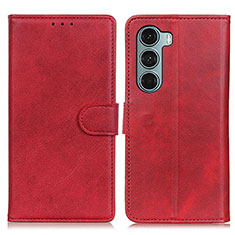 Coque Portefeuille Livre Cuir Etui Clapet A07D pour Motorola Moto Edge S30 5G Rouge