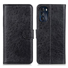 Coque Portefeuille Livre Cuir Etui Clapet A07D pour Motorola Moto G 5G (2022) Noir