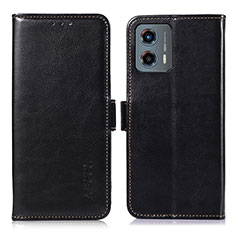 Coque Portefeuille Livre Cuir Etui Clapet A07D pour Motorola Moto G 5G (2023) Noir