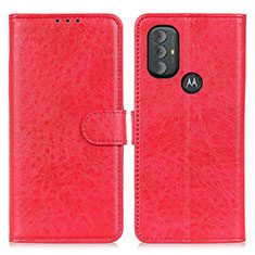 Coque Portefeuille Livre Cuir Etui Clapet A07D pour Motorola Moto G Play Gen 2 Rouge