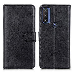 Coque Portefeuille Livre Cuir Etui Clapet A07D pour Motorola Moto G Pure Noir