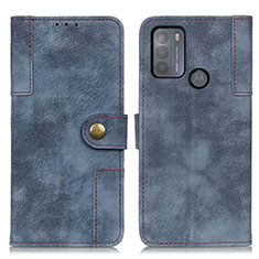 Coque Portefeuille Livre Cuir Etui Clapet A07D pour Motorola Moto G50 Bleu