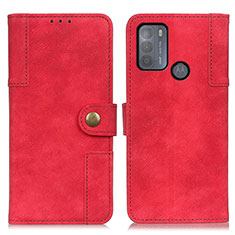 Coque Portefeuille Livre Cuir Etui Clapet A07D pour Motorola Moto G50 Rouge