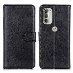 Coque Portefeuille Livre Cuir Etui Clapet A07D pour Motorola Moto G51 5G Noir