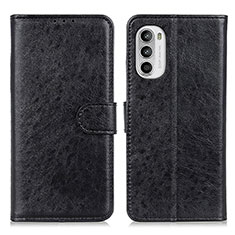 Coque Portefeuille Livre Cuir Etui Clapet A07D pour Motorola MOTO G52 Noir