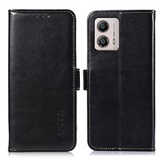 Coque Portefeuille Livre Cuir Etui Clapet A07D pour Motorola Moto G53 5G Noir