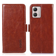 Coque Portefeuille Livre Cuir Etui Clapet A07D pour Motorola Moto G53j 5G Marron