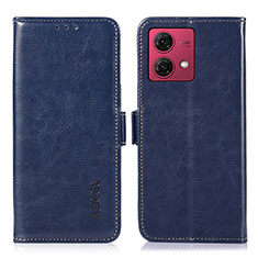 Coque Portefeuille Livre Cuir Etui Clapet A07D pour Motorola Moto G84 5G Bleu