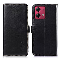 Coque Portefeuille Livre Cuir Etui Clapet A07D pour Motorola Moto G84 5G Noir