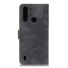 Coque Portefeuille Livre Cuir Etui Clapet A07D pour Motorola Moto One Fusion Noir