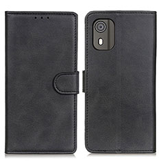 Coque Portefeuille Livre Cuir Etui Clapet A07D pour Nokia C02 Noir