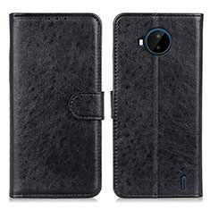 Coque Portefeuille Livre Cuir Etui Clapet A07D pour Nokia C20 Plus Noir