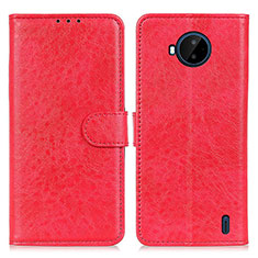 Coque Portefeuille Livre Cuir Etui Clapet A07D pour Nokia C20 Plus Rouge