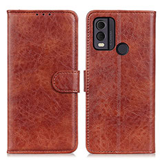 Coque Portefeuille Livre Cuir Etui Clapet A07D pour Nokia C22 Marron