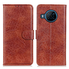 Coque Portefeuille Livre Cuir Etui Clapet A07D pour Nokia X100 5G Marron