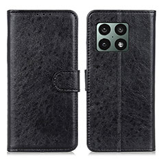 Coque Portefeuille Livre Cuir Etui Clapet A07D pour OnePlus 10 Pro 5G Noir