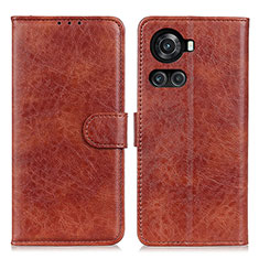 Coque Portefeuille Livre Cuir Etui Clapet A07D pour OnePlus 10R 5G Marron