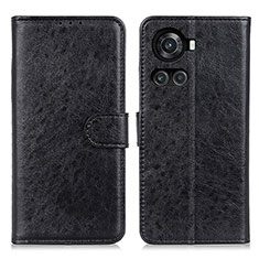 Coque Portefeuille Livre Cuir Etui Clapet A07D pour OnePlus 10R 5G Noir