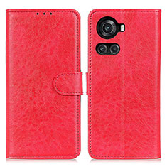 Coque Portefeuille Livre Cuir Etui Clapet A07D pour OnePlus 10R 5G Rouge