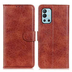 Coque Portefeuille Livre Cuir Etui Clapet A07D pour OnePlus 9R 5G Marron