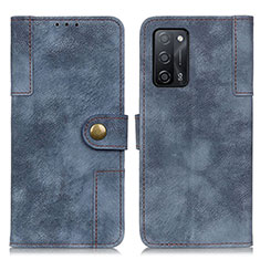 Coque Portefeuille Livre Cuir Etui Clapet A07D pour Oppo A53s 5G Bleu