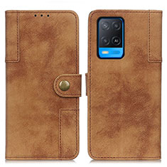 Coque Portefeuille Livre Cuir Etui Clapet A07D pour Oppo A54 4G Marron