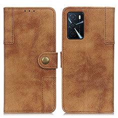 Coque Portefeuille Livre Cuir Etui Clapet A07D pour Oppo A54s Marron