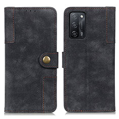 Coque Portefeuille Livre Cuir Etui Clapet A07D pour Oppo A55 5G Noir