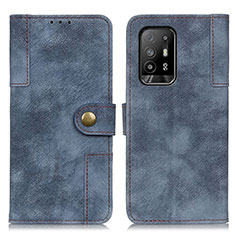 Coque Portefeuille Livre Cuir Etui Clapet A07D pour Oppo A94 5G Bleu