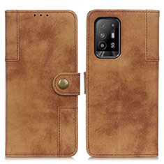 Coque Portefeuille Livre Cuir Etui Clapet A07D pour Oppo A94 5G Marron