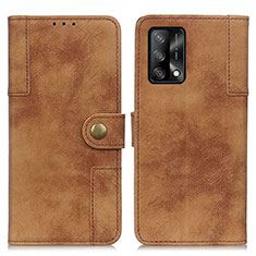 Coque Portefeuille Livre Cuir Etui Clapet A07D pour Oppo F19 Marron