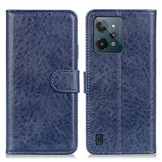 Coque Portefeuille Livre Cuir Etui Clapet A07D pour Realme C31 Bleu