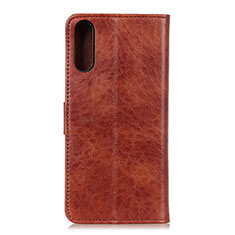 Coque Portefeuille Livre Cuir Etui Clapet A07D pour Samsung Galaxy A02 Marron