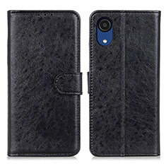 Coque Portefeuille Livre Cuir Etui Clapet A07D pour Samsung Galaxy A03 Core Noir