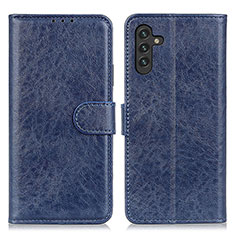 Coque Portefeuille Livre Cuir Etui Clapet A07D pour Samsung Galaxy A04s Bleu