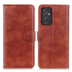 Coque Portefeuille Livre Cuir Etui Clapet A07D pour Samsung Galaxy A05s Marron