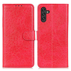 Coque Portefeuille Livre Cuir Etui Clapet A07D pour Samsung Galaxy A13 5G Rouge