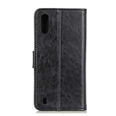 Coque Portefeuille Livre Cuir Etui Clapet A07D pour Samsung Galaxy M01 Noir