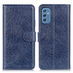 Coque Portefeuille Livre Cuir Etui Clapet A07D pour Samsung Galaxy M52 5G Bleu